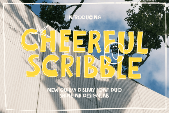Cheerful Scribble: A Playful Font Duo for Vibrant Design